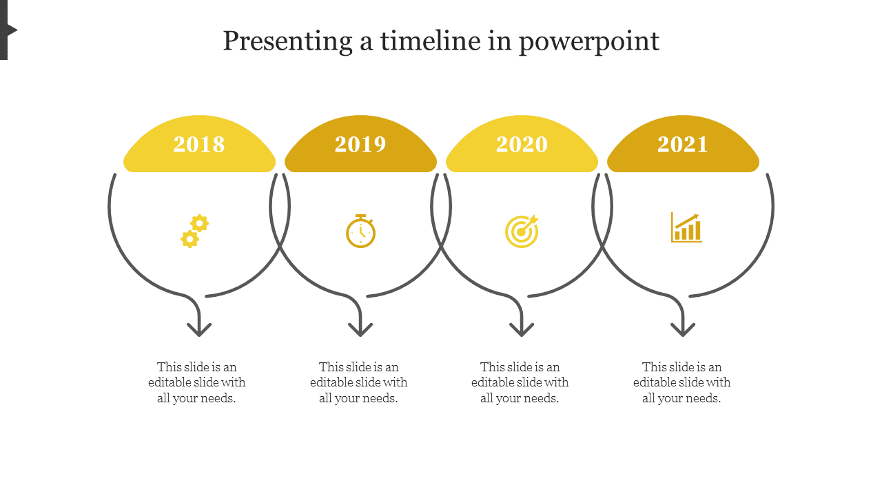 Free - Editable Presenting A Timeline In PowerPoint Template Design